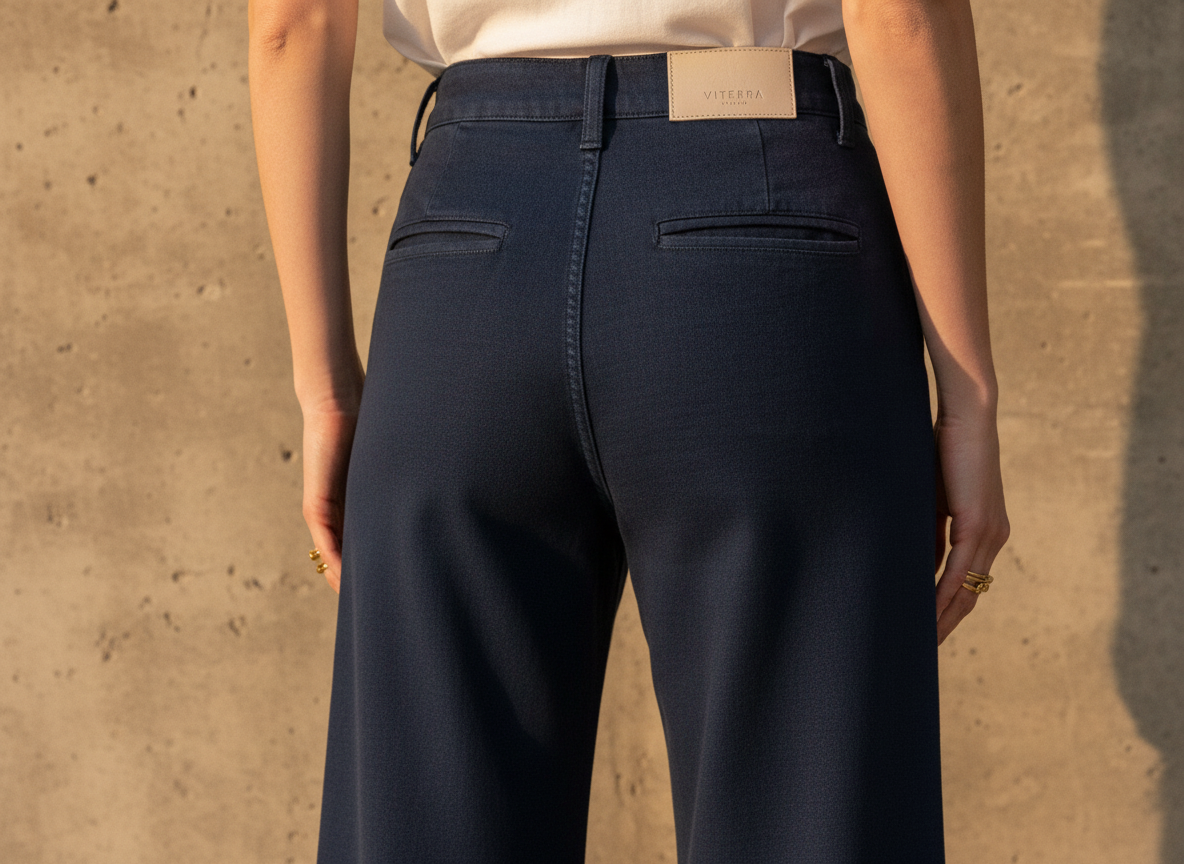 The Sculptural Wide-Leg Jean | Deep Navy Indigo