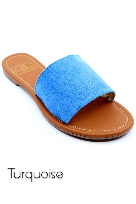 Lulu-4 Handmade One Band Slide Sandal for Women | Bellem Trading - Bellem Trading