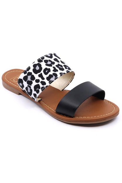 Handmade Two Band Slide Sandal for Women | Bellem Trading - Bellem Trading