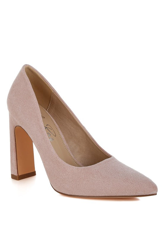 Uboa Slim Block Heel Pumps for Women - Bellem Trading