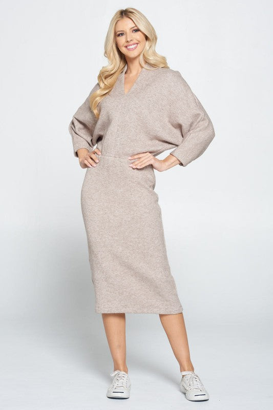 Sweater Knit Dolman Sleeve Sweater Dress for Women | Bellem Trading - Bellem Trading
