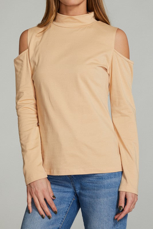 Cold Shoulder Long Sleeve Top for Women | Bellem Trading - Bellem Trading