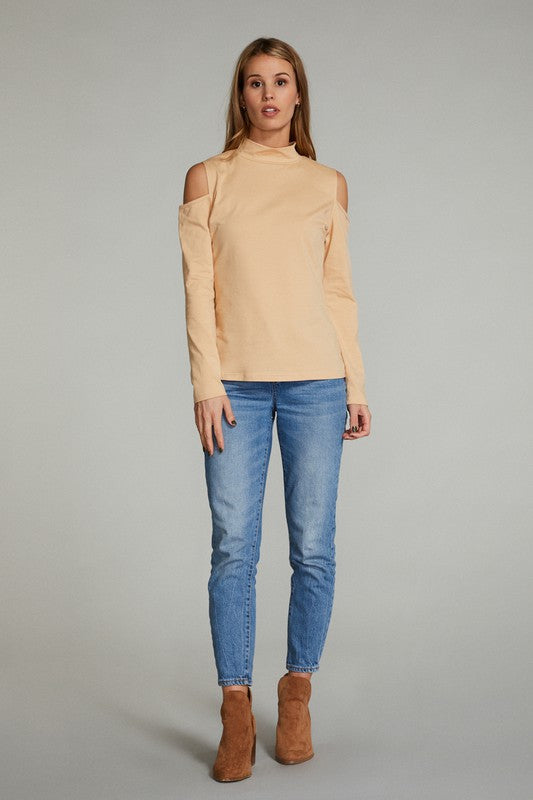 Cold Shoulder Long Sleeve Top for Women | Bellem Trading - Bellem Trading