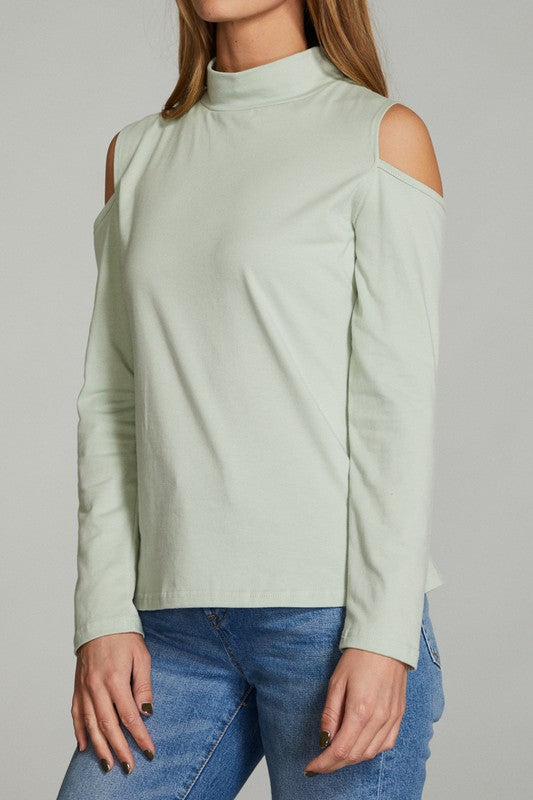 Cold Shoulder Long Sleeve Top for Women | Bellem Trading - Bellem Trading