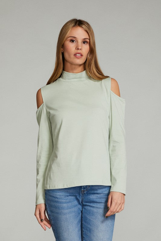 Cold Shoulder Long Sleeve Top for Women | Bellem Trading - Bellem Trading