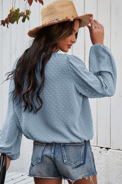 Dotted Long Sleeve Blouse for Women | Bellem Trading - Bellem Trading