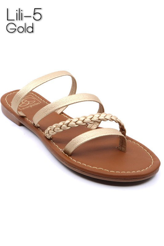 Braided Strappy Slide Sandal for Women | Bellem Trading - Bellem Trading