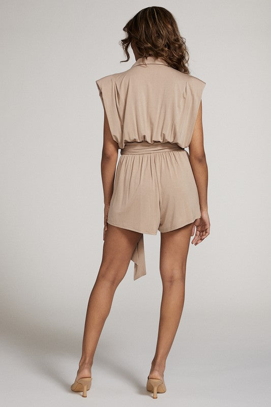 Shoulder Pad Romper for Women | Bellem Trading - Bellem Trading