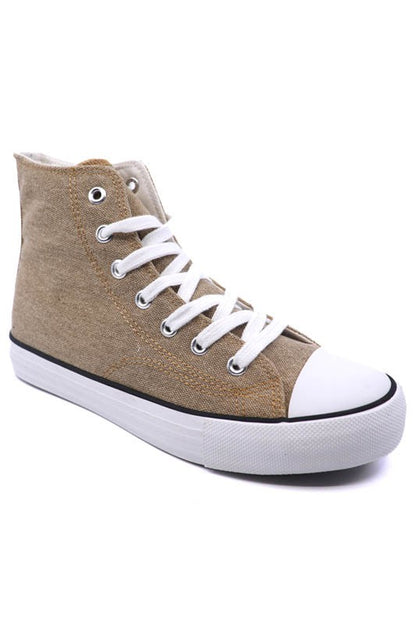 High Top Canvas Sneaker for Women | Bellem Trading - Bellem Trading
