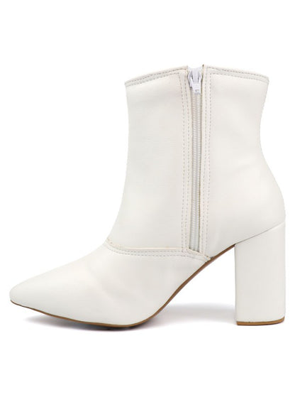Pointed Toe Bootie with Block Heel for Women | Bellem Trading - Bellem Trading