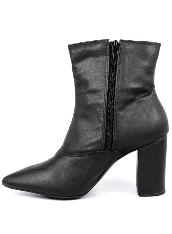 Pointed Toe Bootie with Block Heel for Women | Bellem Trading - Bellem Trading