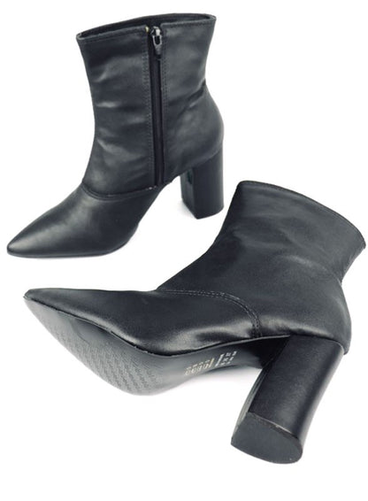 Pointed Toe Bootie with Block Heel for Women | Bellem Trading - Bellem Trading