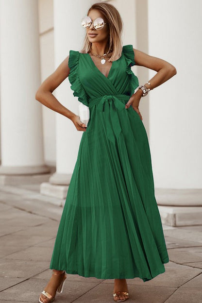 Ruffle Tie Detail Maxi Dress for Women | Bellem Trading - Bellem Trading