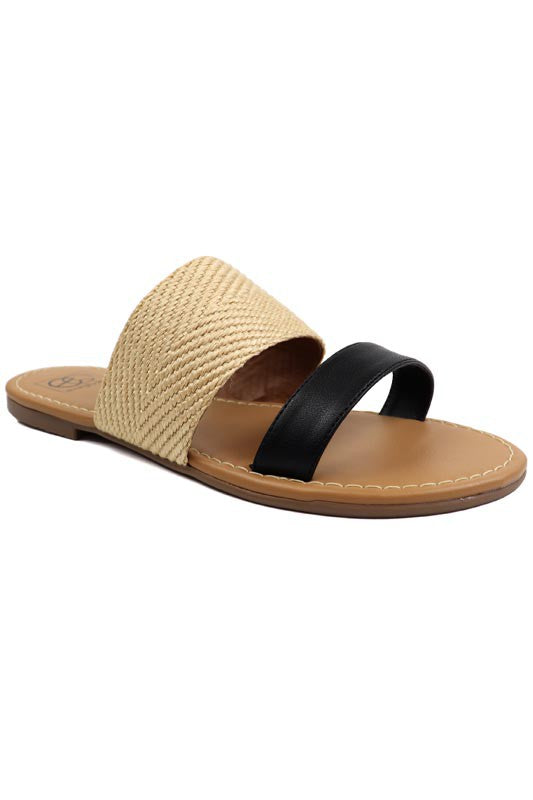 Two Band Slide Sandal for Women | Bellem Trading - Bellem Trading