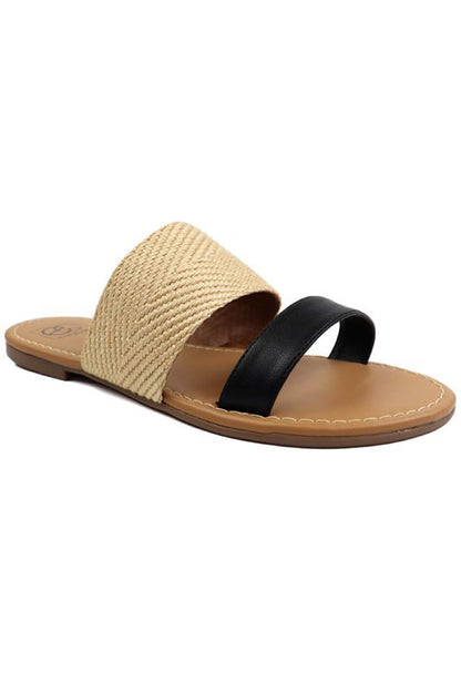 Two Band Slide Sandal for Women | Bellem Trading - Bellem Trading