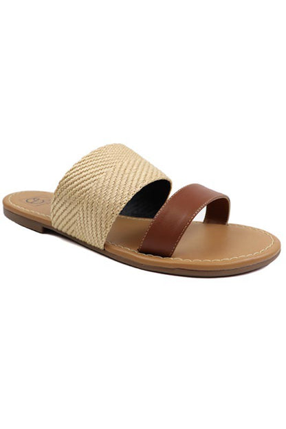 Two Band Slide Sandal for Women | Bellem Trading - Bellem Trading