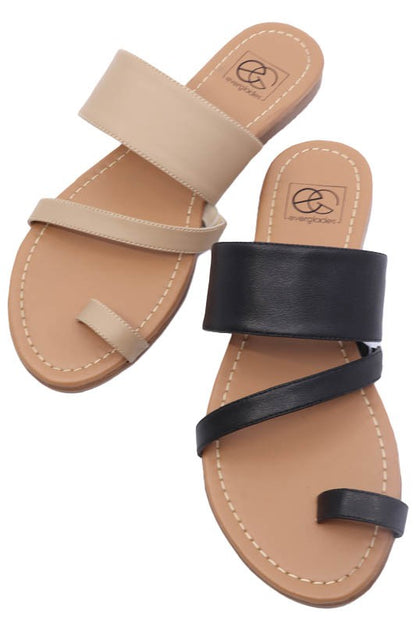 Toe Ring Slide Sandal for Women | Bellem Trading - Bellem Trading