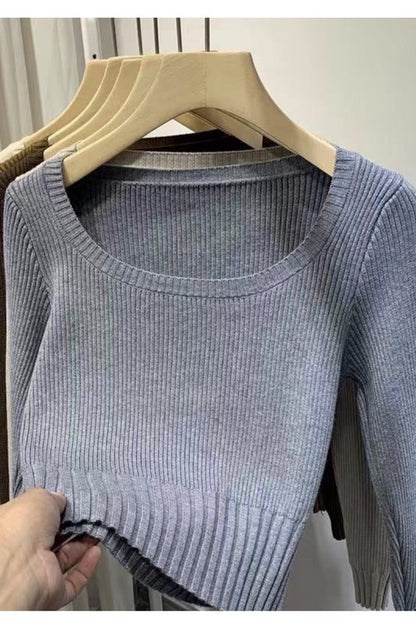 Scoop Neck Long Sleeve Top for Women | Bellem Trading - Bellem Trading