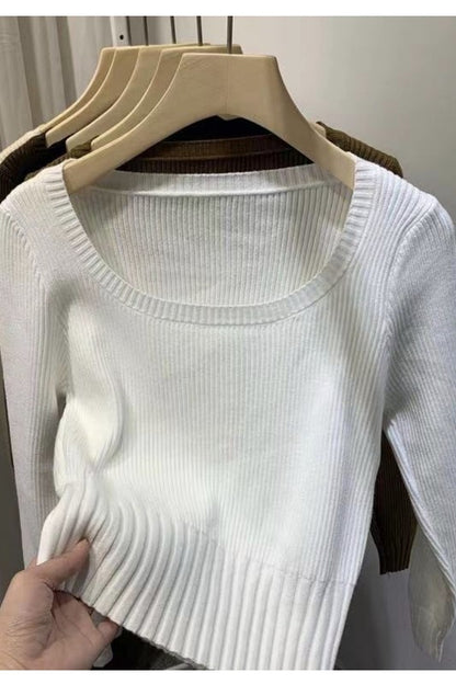 Scoop Neck Long Sleeve Top for Women | Bellem Trading - Bellem Trading