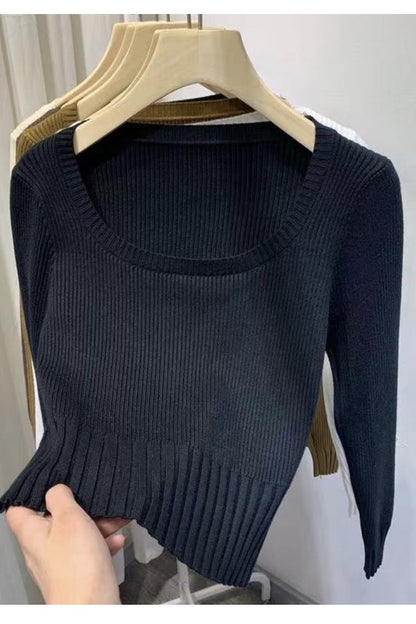 Scoop Neck Long Sleeve Top for Women | Bellem Trading - Bellem Trading