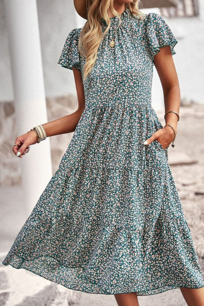 Floral Print Maxi Dress for Women | Bellem Trading - Bellem Trading