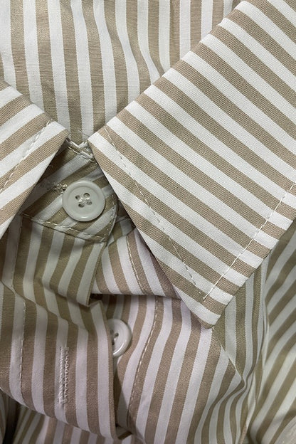 Striped Button Down Shirt for Women | Bellem Trading - Bellem Trading