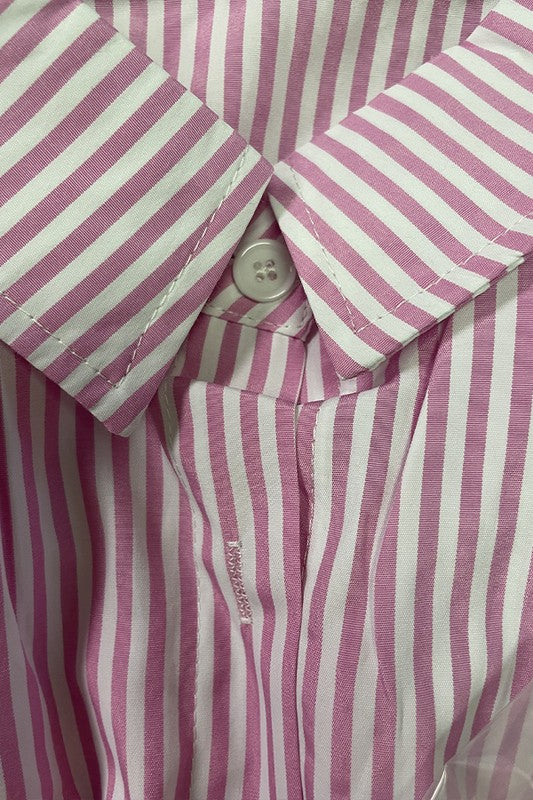 Striped Button Down Shirt for Women | Bellem Trading - Bellem Trading