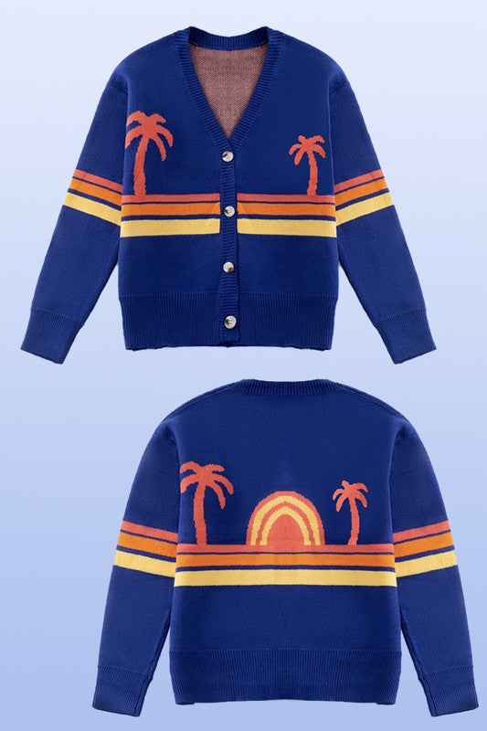 Cream Multi Cardigan, Knit, Women's, by Bellem Trading, Cream Multi product image