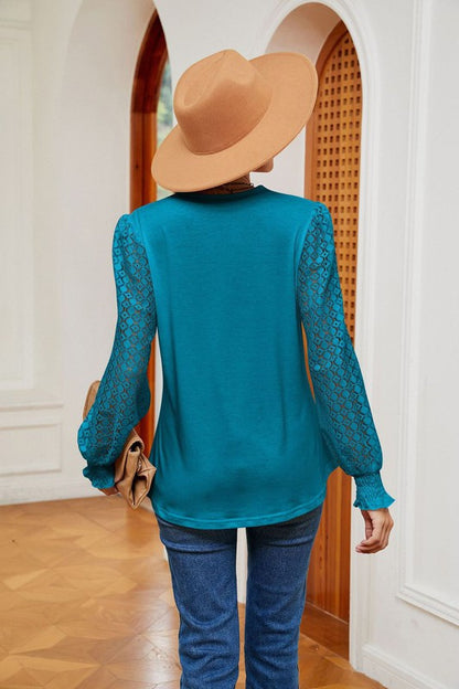 Long Sleeve V Neck Blouse for Women | Bellem Trading - Bellem Trading