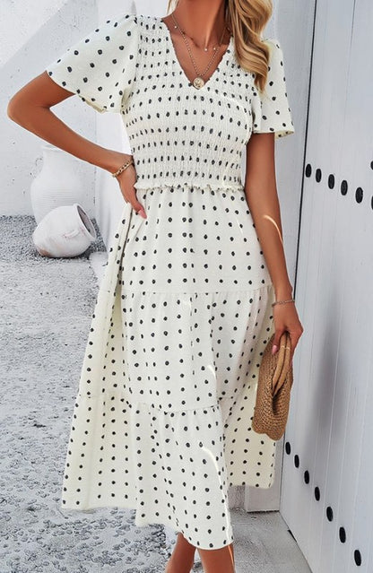 Smocked Midi Dress for Women | Bellem Trading - Bellem Trading