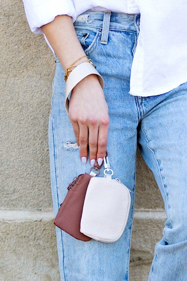 Clippable Dual Pouch Wristlet - Elegant Women's Clutch by Bellem Trading