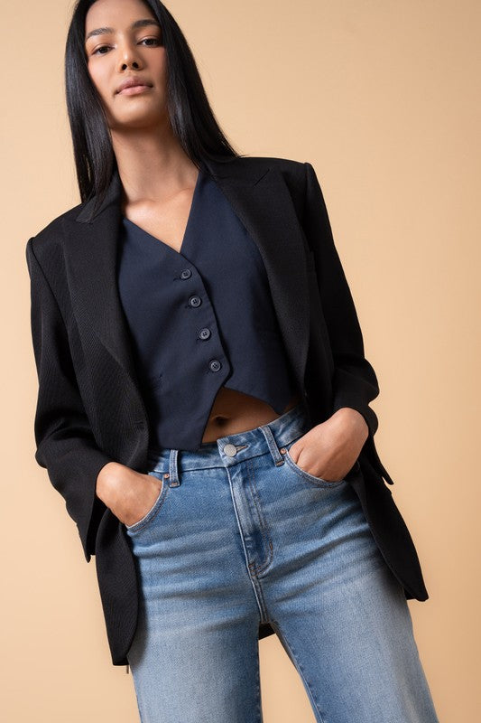 High Rise Relaxed Wide Leg Jeans in Medium Denim | Bellem Trading - Bellem Trading