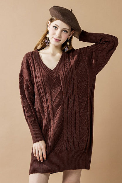 Plus Comfy Button-Front Soft Sweater Dress for Women | Bellem Trading - Bellem Trading