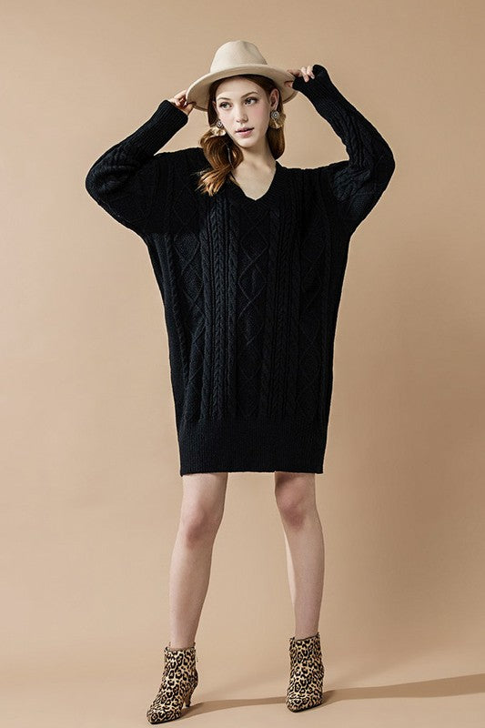 Plus Comfy Button-Front Soft Sweater Dress for Women | Bellem Trading - Bellem Trading