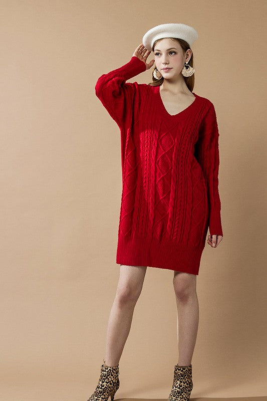 Plus Comfy Button-Front Soft Sweater Dress for Women | Bellem Trading - Bellem Trading