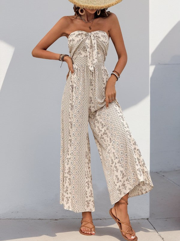 Boho Tube Top Jumpsuit for Women | Bellem Trading - Bellem Trading