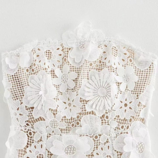 Lace Floral Mini Dress for Women | Bellem Trading - Bellem Trading