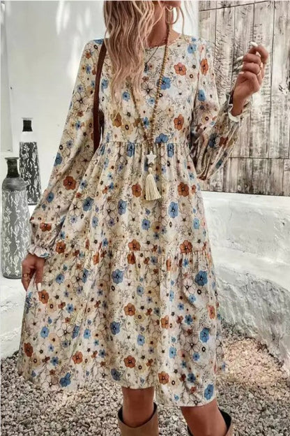 Floral Tiered Maxi Dress for Women | Bellem Trading - Bellem Trading