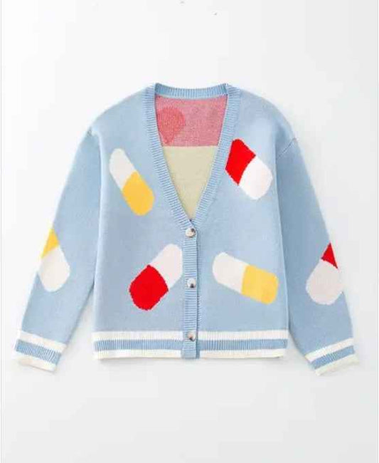 Blue Multi Cardigan, Women's, by Bellem Trading, Blue Multi product image