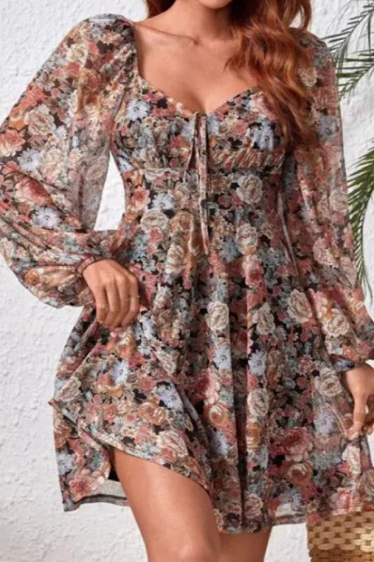 Floral Print Puff Sleeve Maxi Dress for Women | Bellem Trading - Bellem Trading