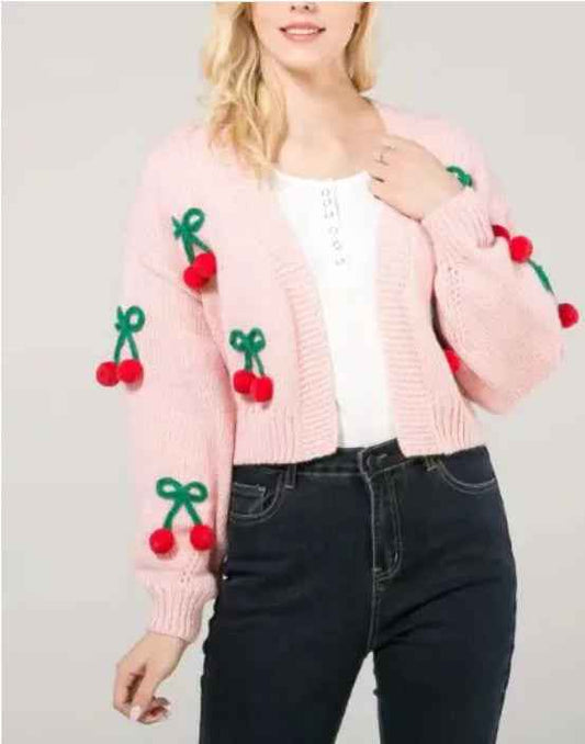 Pink Cardigan, Women's, by Bellem Trading, Pink product image