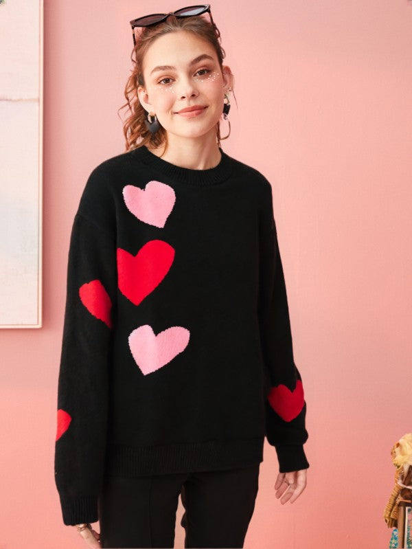 Signature Heart Knit Sweater | Bellem Trading - Bellem Trading