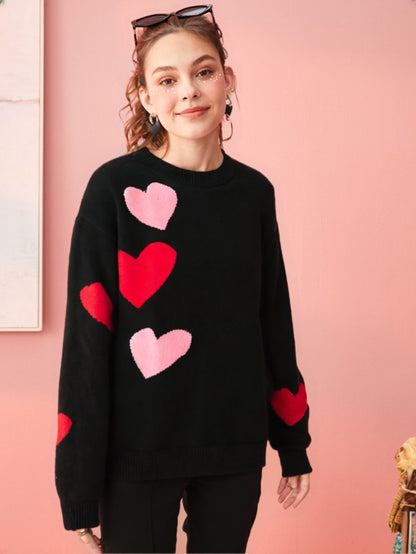 Signature Heart Knit Sweater | Bellem Trading - Bellem Trading