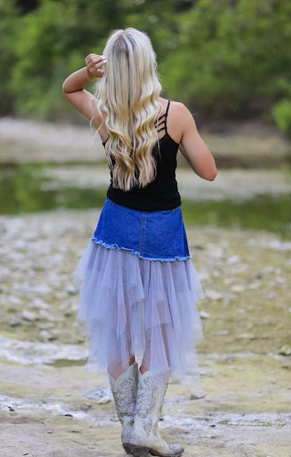 Denim Tutu Skirt for Women | Bellem Trading - Bellem Trading