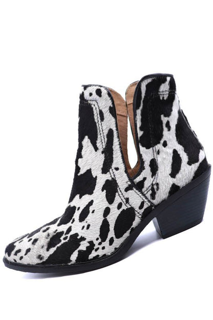 Western Cut Out Animal Hair Booties for Women | Bellem Trading - Bellem Trading