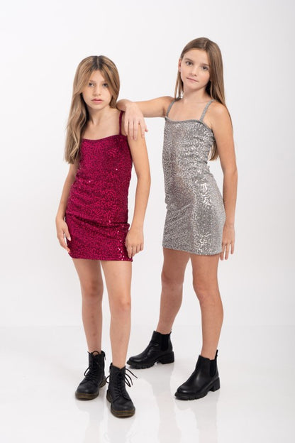 Girls Sequin Tank Sequin Dress | Bellem Trading - Bellem Trading