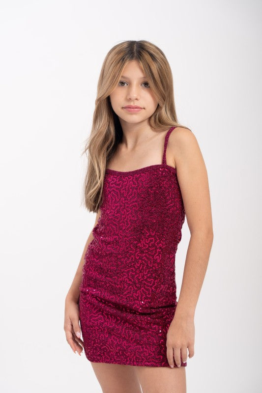 Girls Sequin Tank Sequin Dress | Bellem Trading - Bellem Trading