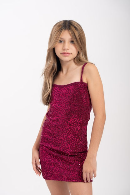Girls Sequin Tank Sequin Dress | Bellem Trading - Bellem Trading