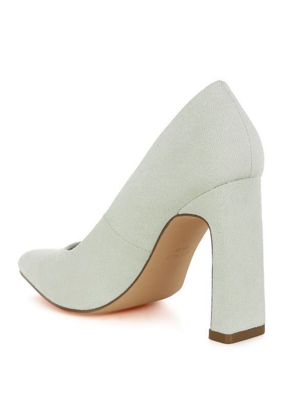 Uboa Slim Block Heel Pumps for Women - Bellem Trading