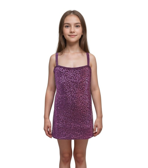 Girls Sequin Tank Sequin Dress | Bellem Trading - Bellem Trading